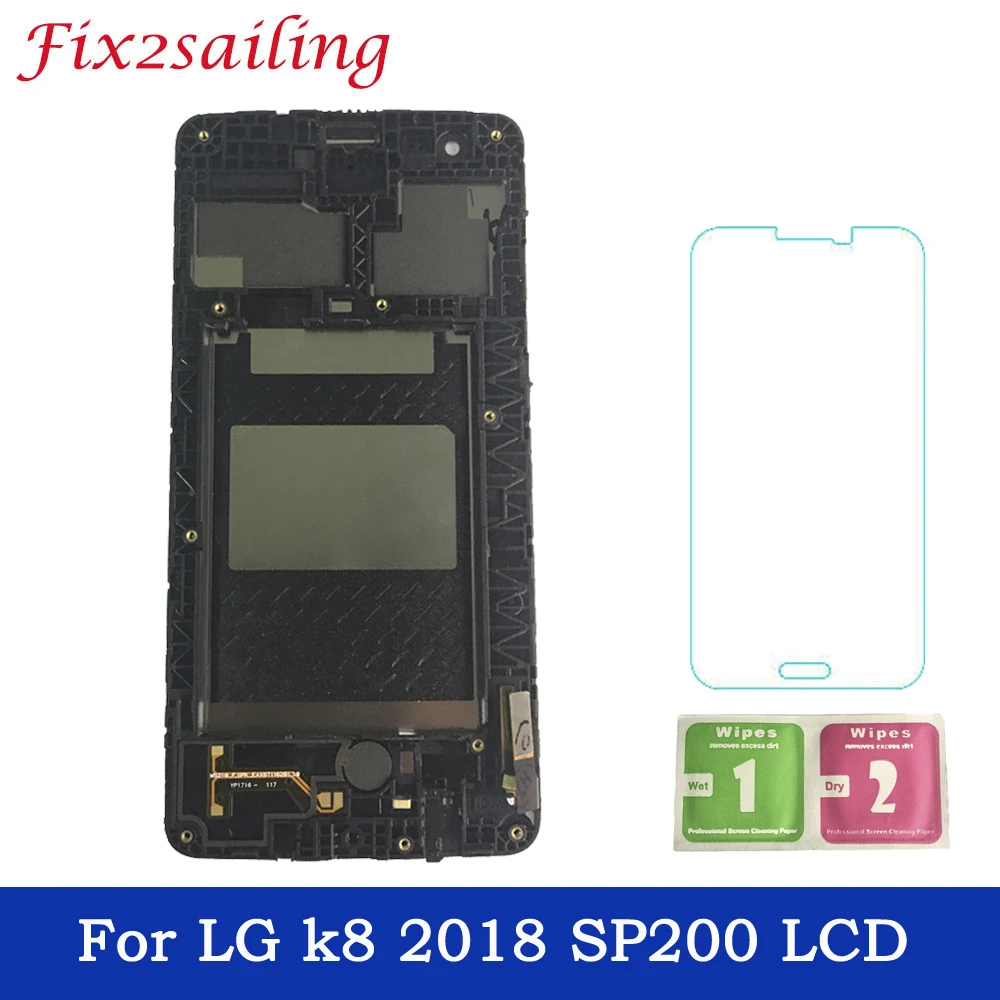 

100% Tested LCDS For LG K8 2017 Aristo 2 K9 MX210 SP200 X210TA LCD Display Touch Screen Digitizer with Frame Free Shipping