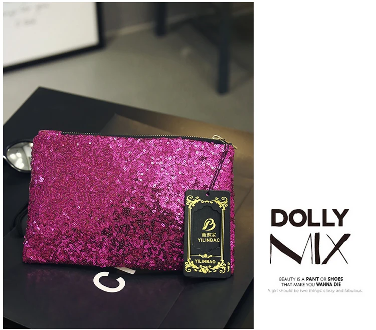 BARHEE сумкиогофункциональная дорожная сумка-клатч для ночного клуба вечерние блестящие ручная сумка для косметики женский кошелек модные цвета: золотистый, серебристый bolsa feminina