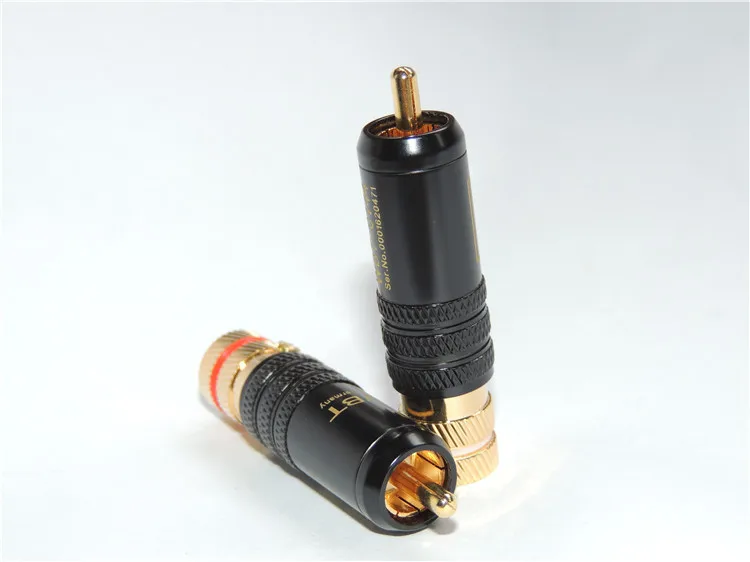 16pcs Copper RCA Plug Material Screws Soldering Audio video speaker