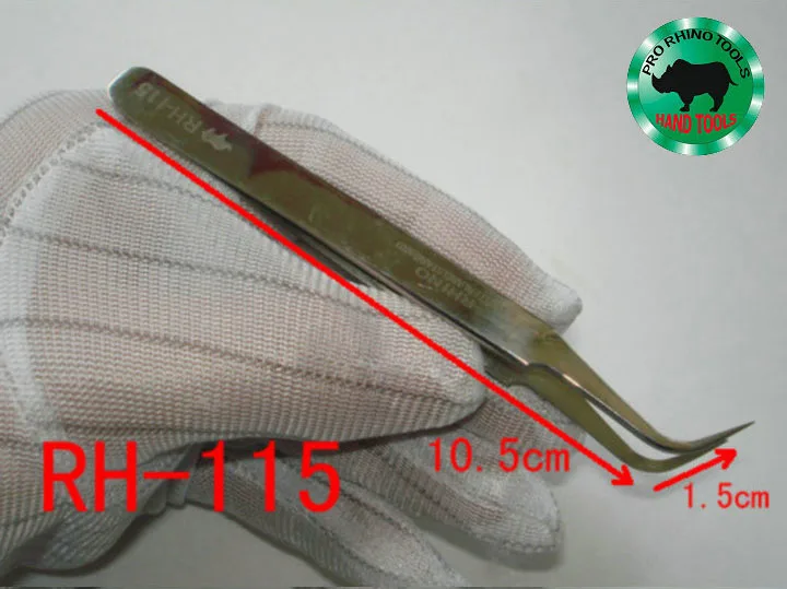 1 Set 2 pcs RH-111, RH-115 Forceps Specular Precision Super Hard Sharp Tweezers For Repairing Watch Mobile or Processing Jewelry