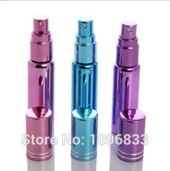 

10CC Glass Perfume Bottle Perple Color Blue Color, 10ML Glass Atomizer, Cosmetic Spray Bottles, Perfume Sample Bottle, 50pcs/Lot