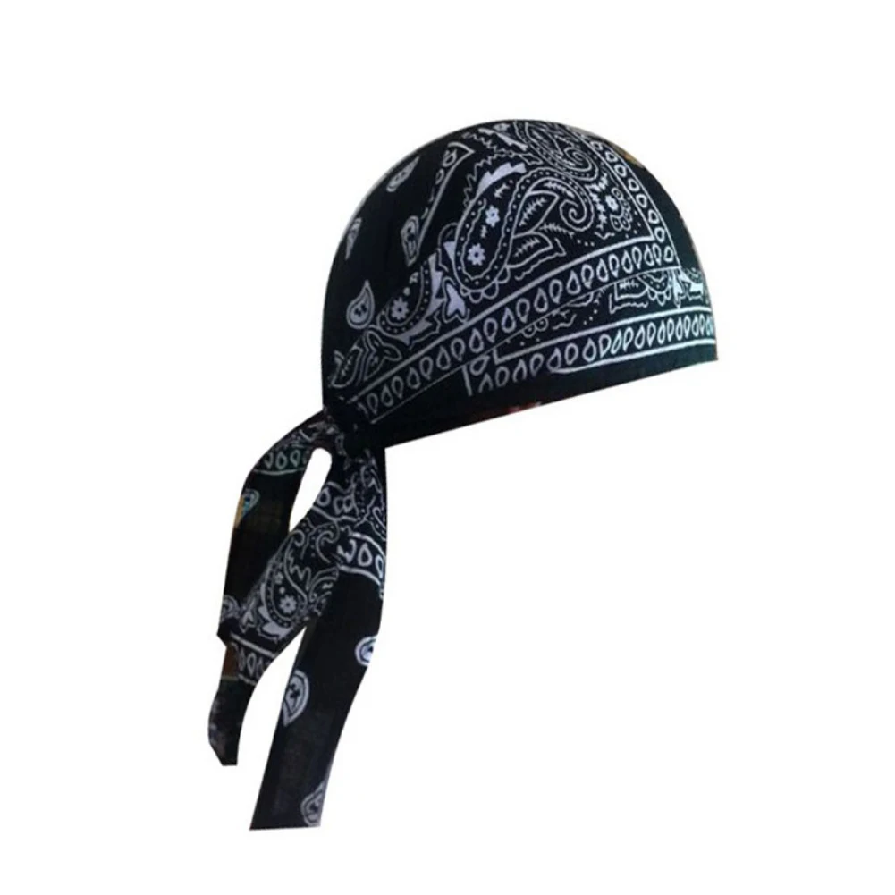 Adult Men Paisley Print Motorcycle Biker Hat Bandana Headscarf Skull Cap new