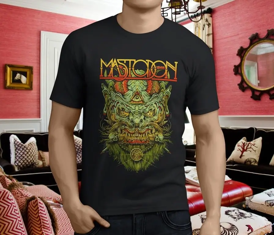 Новая мужская черная футболка MASTODON Crack The Skye Heavy Metal Band размер S-3XL ветровка с котом