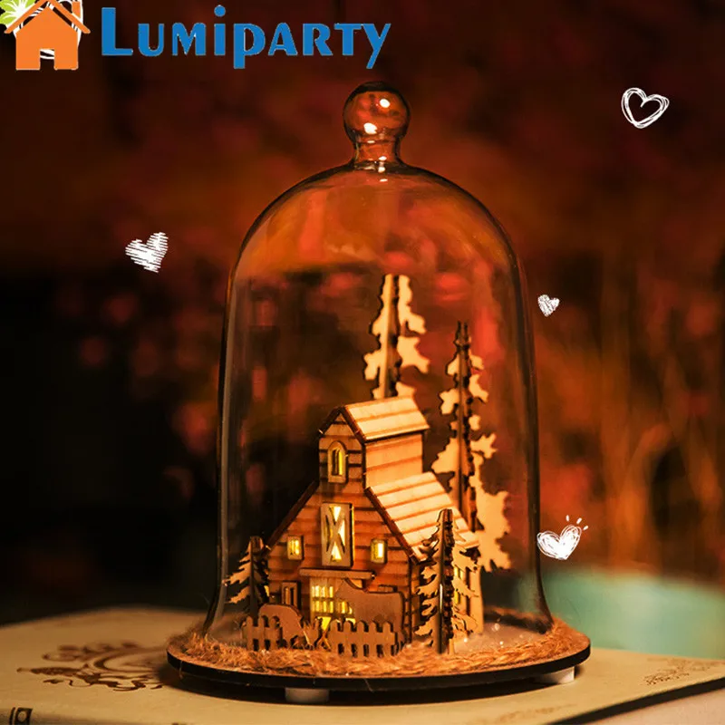 AKDSteel Retro Vintage Night Light Romantic LED lamp Small Cabin Lamp