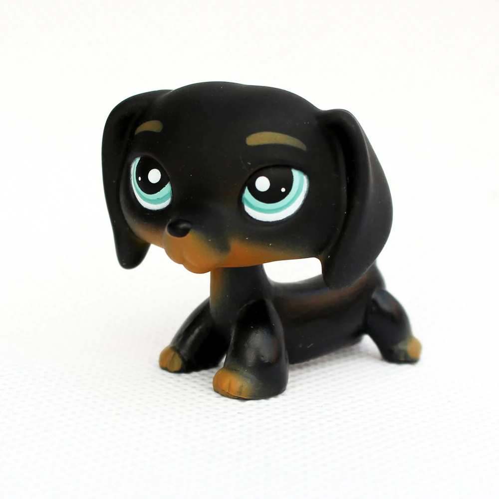 real pet shop toys DACHSHUND dog rare animal figure old original black puppy sausage free shipping real pet shop toys DACHSHUND dog rare animal figure old original black puppy sausage free shipping