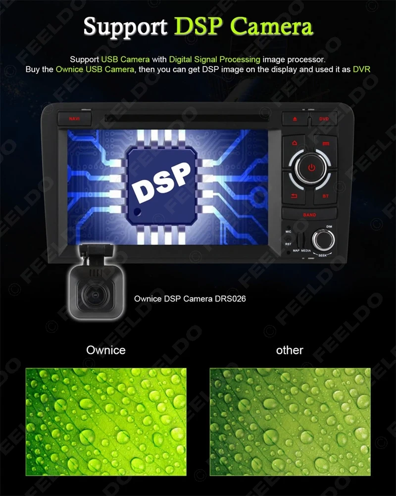 Clearance FEELDO 7" inch Android 6.0 (64bit) DDR3 2G/32G/4G LTE Octa Core Car DVD GPS Radio Head Unit For Audi A3/S3(2003~2011) #4583-F8 5