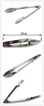 

Stainless Steel Food Leg Locking Tong Scallop Tongs
