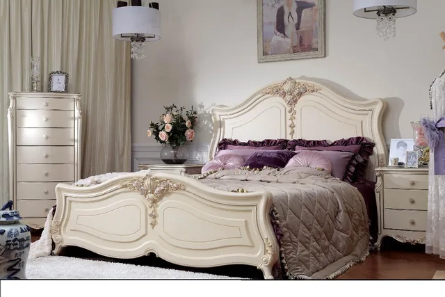 Luxury mobili camera da letto classico design in legno letto moderno ... Mobili moderni di lusso