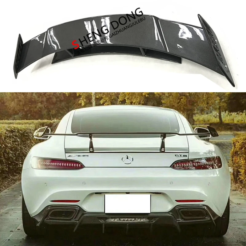 

High Quality Carbon Fiber Rear Spoiler Tail Trunk Wing Car Accessories For Mercedes Benz AMG GT AMG GTS AMG GTR Coupe Spoiler