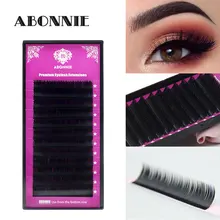 12 рядов/чехол 8~ 17 мм микс премиум натуральная синтетическая норка индивидуальное наращивание ресниц макияж матовые искусственные норковые ресницы