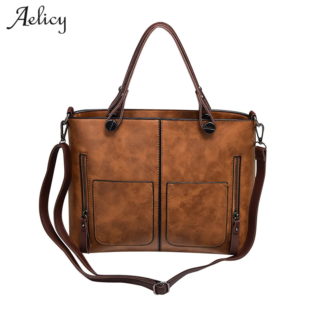 

Aelicy 4 Colors New Fashion PU Leather Women Bag High Quality 2018 Female Patchwork handbag Luxury Brands Bolsa Feminina 1010