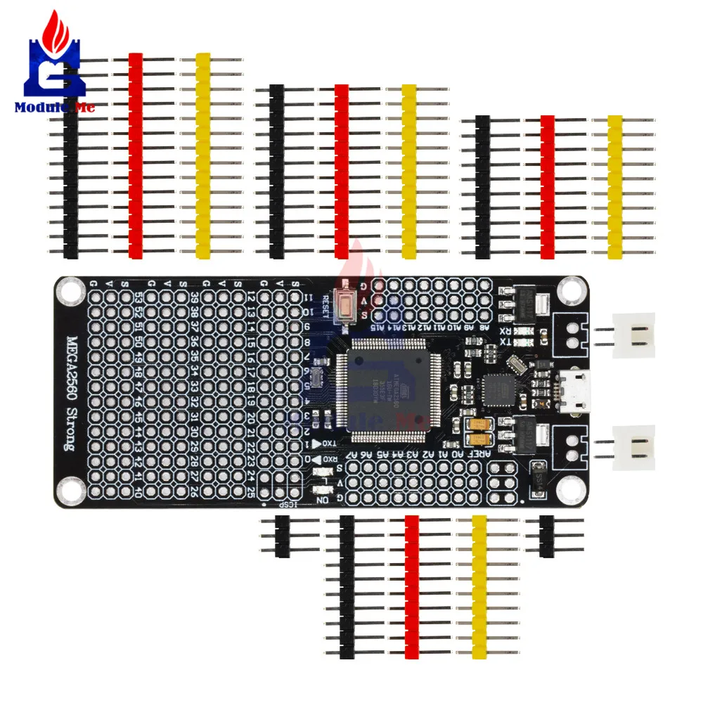 DM сильная серия Мега 2560 Микроконтроллер плата MEGA2560 ATmega2560 ATmega16U2 для Arduino модуль Micro USB 16 МГц ШИМ UART ICSP