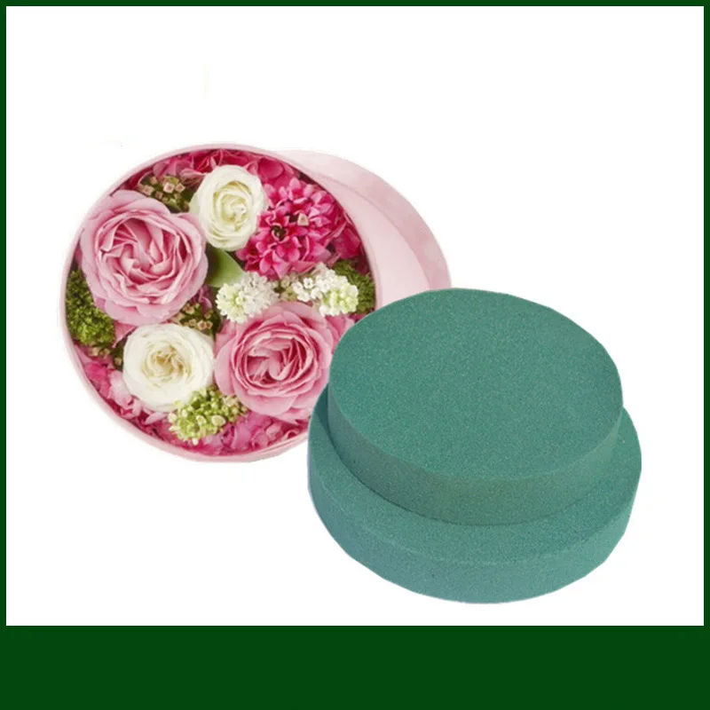 Round Shape Inserting dry flower holder eternal flower mud Handle