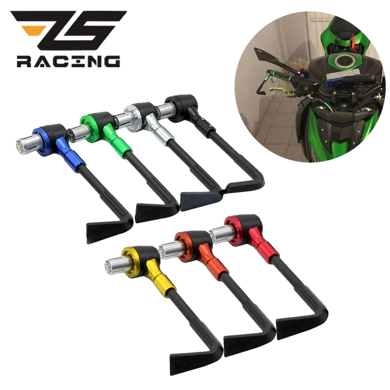 

ZS Racing Motorcycle 7/8" 22mm Handlebar Brake Clutch Levers Protector Guard For YAMAHA YZF R1 R3 R6 R25 MT-07 for Kawasaki KTM