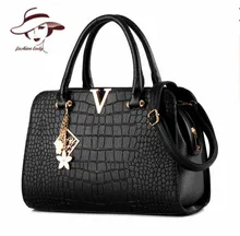 2017 Bolso de La Mujer Diseñadores de Moda Casual-bag Bolsas Femininas Famosa Marca V Metal Tote Bag Lady Bolsos de Hombro de Cuero bolsa