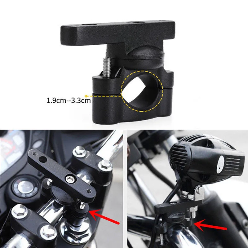

1 Sets Motorcycle CNC Bar Handlebar Mount Spacer Spot Fog Light Mounting Bracket