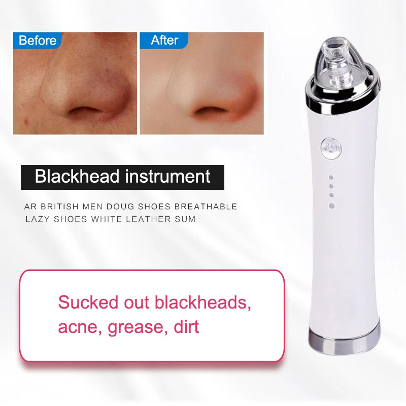 Vacuum Blackhead Removal Instrument 3 Modes Blackhead Vacuum Suction