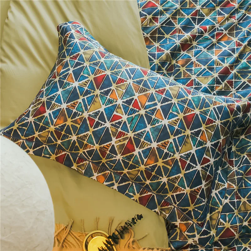 Модные Роскошные из египетского хлопка постельные принадлежности набор королева король размер пододеяльник кровать/плоский лист