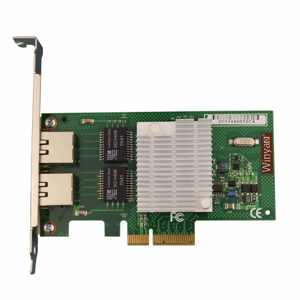 PCI E X4 RJ45 Server Dual Port Gigabit Ethernet 10/100