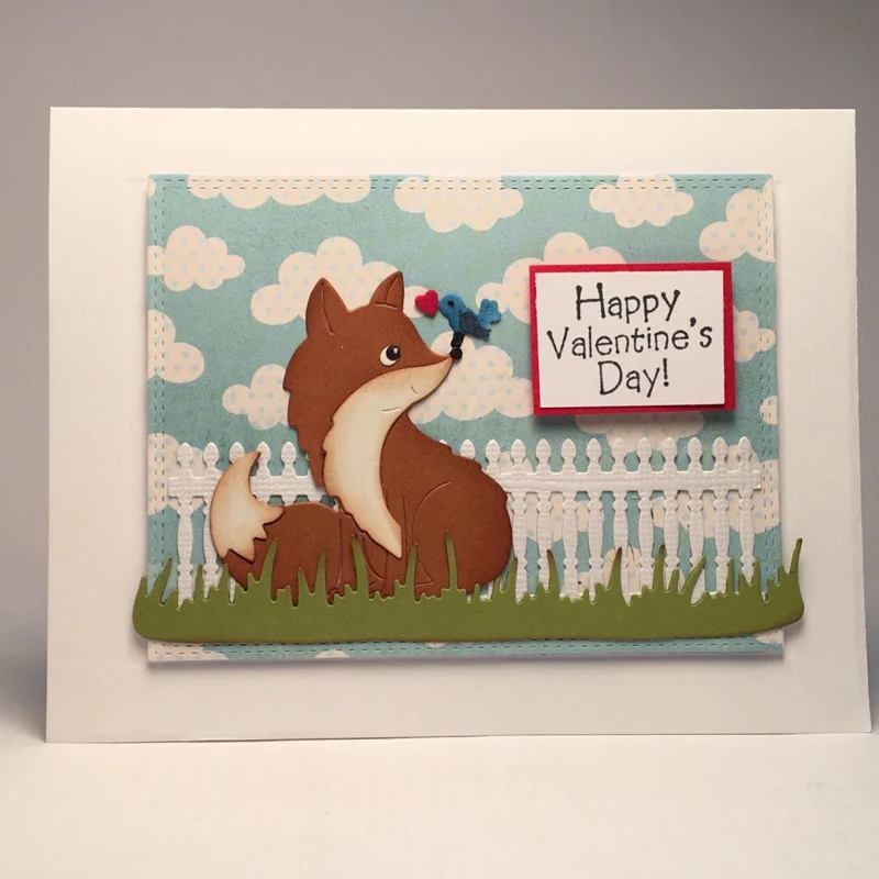 

Lovely Fox Die Cutting Scrapbooking DIY Craft Paper Card Album Photo Making Embossing Stencil Decoration Template