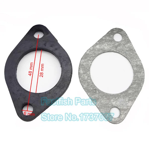 VM24 Gasket 28mm Pit Dirt Bike Carb Intake Pipe Gasket Spacer Seal For