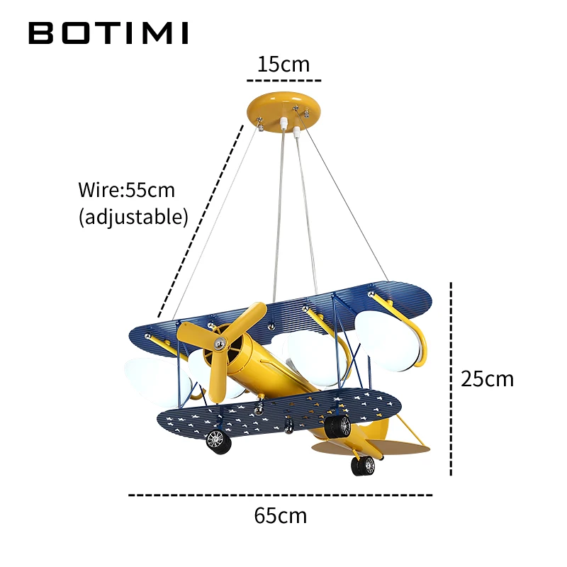 Мультяшные светодиодные подвесные светильники BOTIMI для спальни подвесной