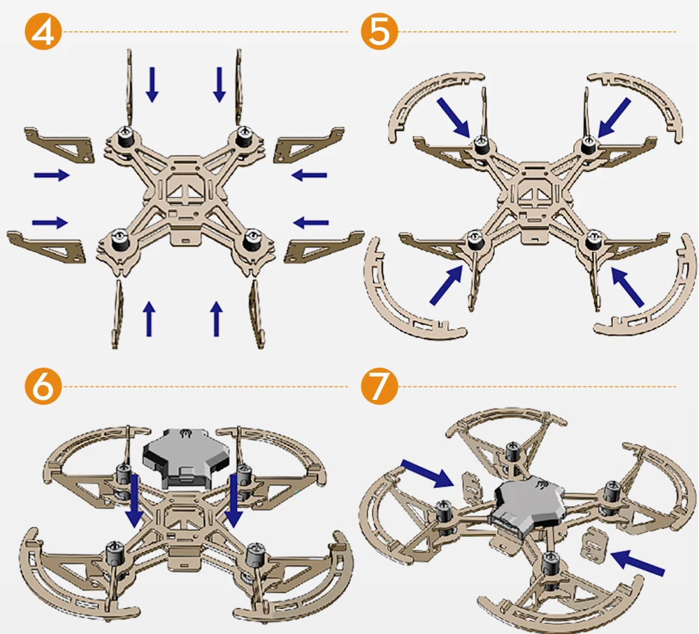 Из чего состоит дрон схема