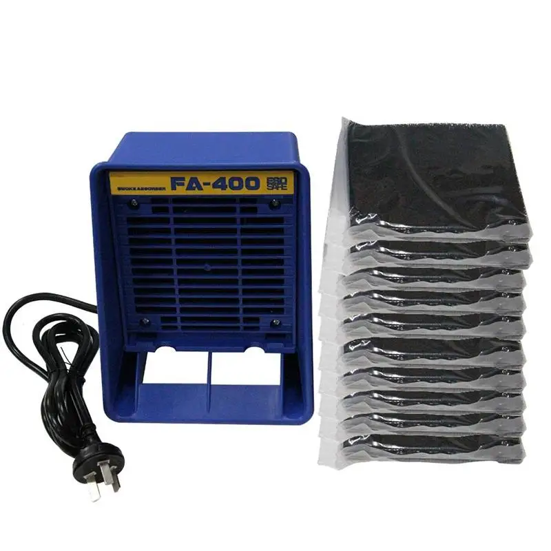 

110V Fa-400 Solder Iron Smoke Absorber,Esd Fume Extractor,Smoking Instrument,With 10 Pc Activated Sponge Us Plug