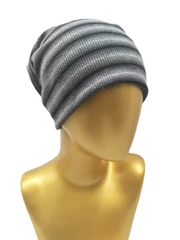 

B178160 fashion winter keep warm ribbed stretchy cotton beanie hat
