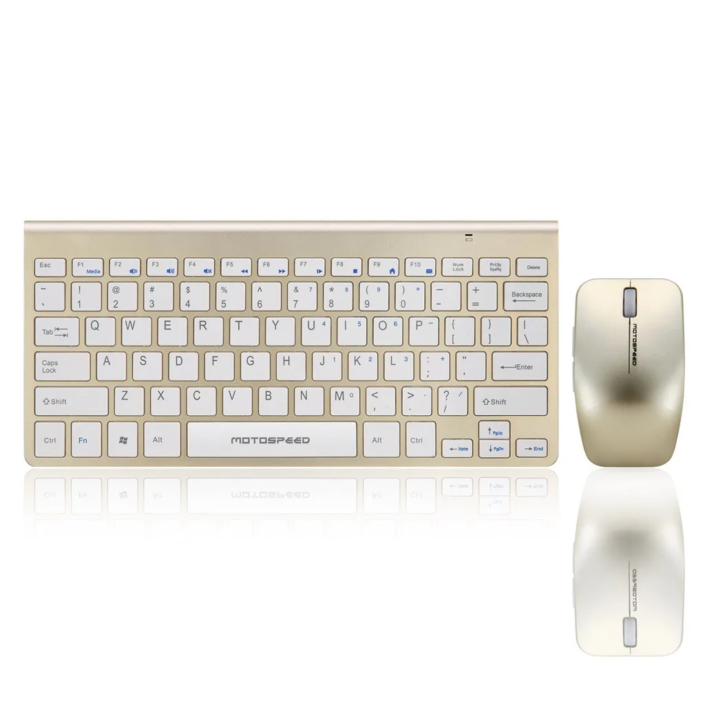 Комплект клавиатура и мышь Motospeed G9800 2,4 ГГц Беспроводная Bluetooth клавиатура и оптическая мышь/Мыши для Windows 7/8 Vista XP Mac OS