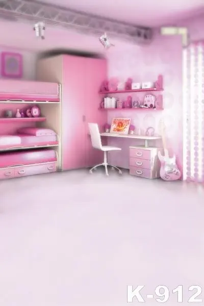 

Background For Photo Studio Vinyl Newborn 5x7ft Backdrops Fantasy Baby Girl Pink Room fond de studio de photographie Popular