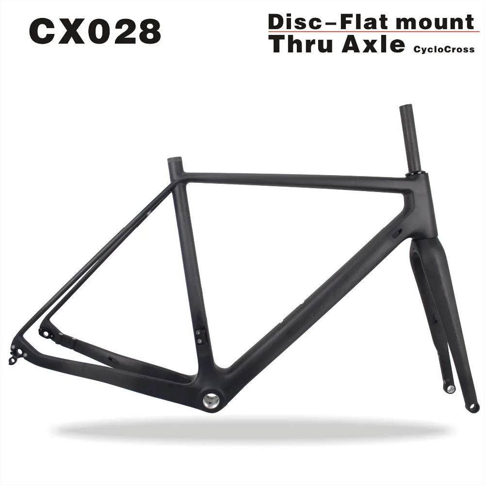 2021 чудо полностью углеродная рама Cyclocross размер 49/52/54/56/58 см через ось велосипедная