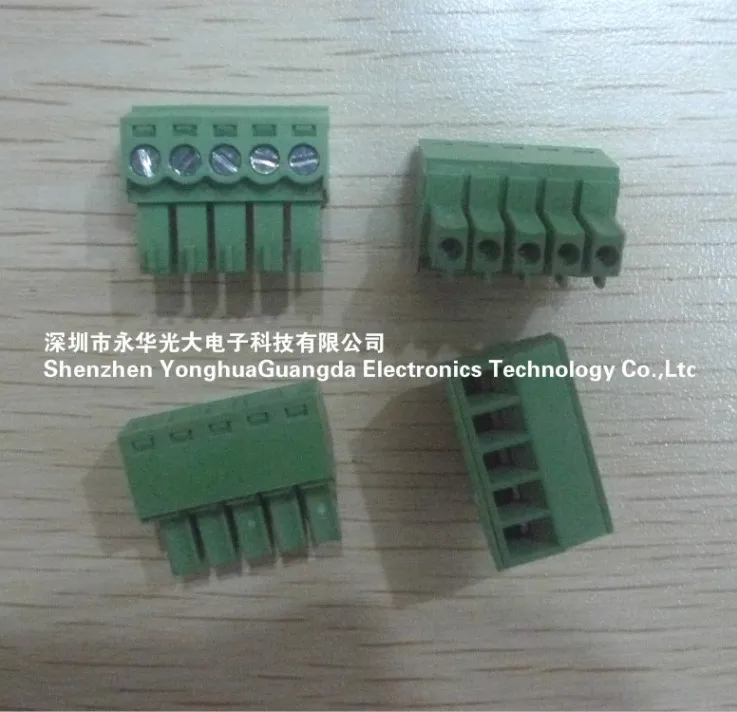 EC350V-05P Соединительный терминал 5pin post 2EPG3.5-5P pin pitch3.5мм как показано на рисунке ниже