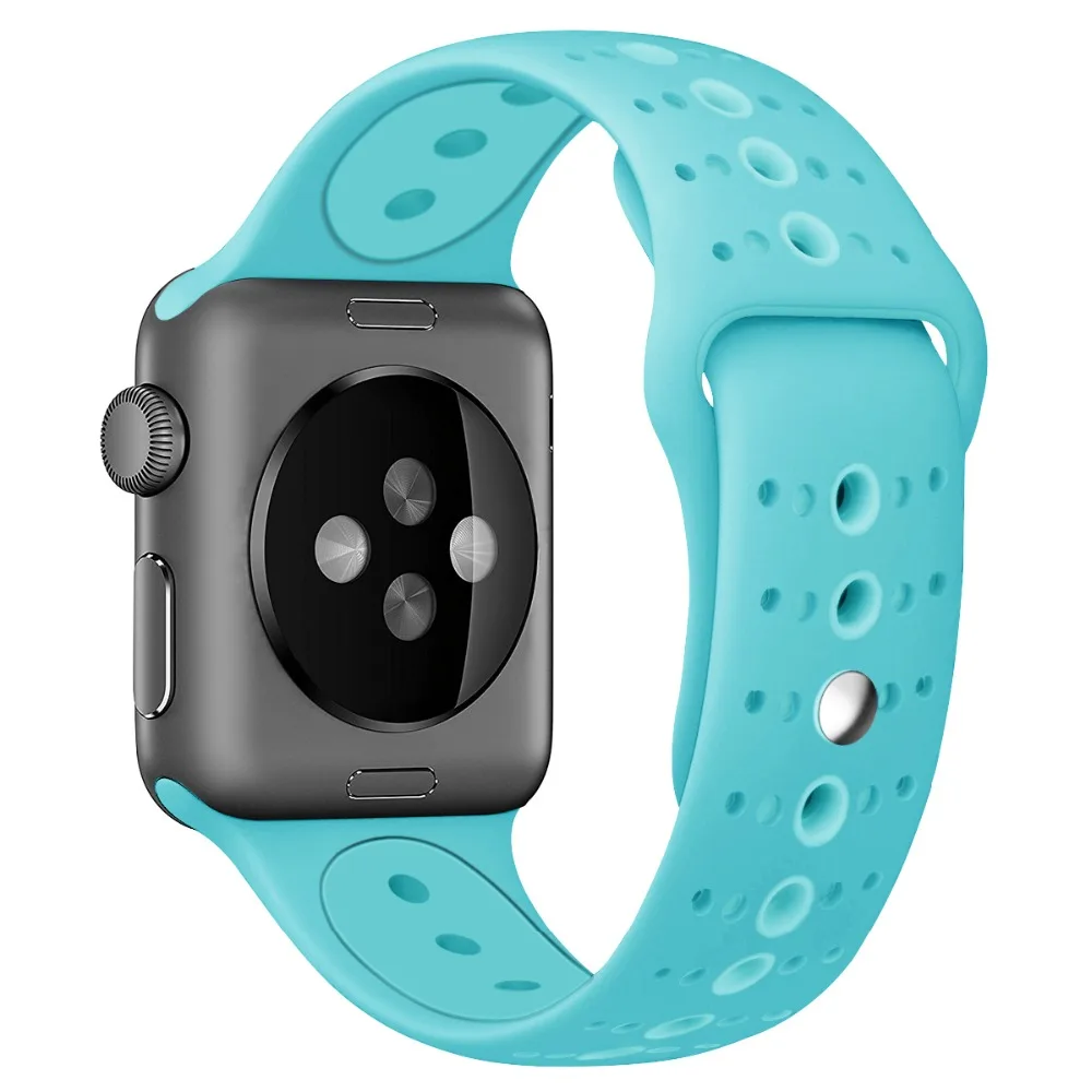 Strap For Apple Watch Band 38mm 40mm 42mm 44mm Replacement Soft Silicone Strap Compatible For IWatch Series 4/3/2/1 81002