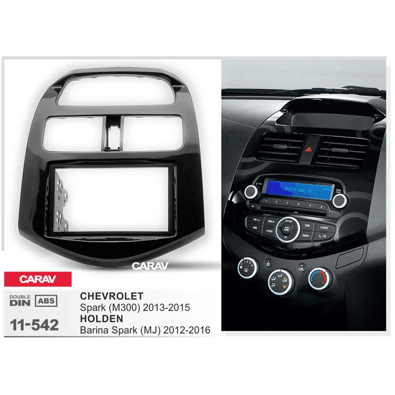 

CARAV 11-542 Top Quality Radio Fascia for CHEVROLET Spark (M300)/ HOLDEN Barina Spark (MJ) Fascia Dash CD Trim Installation Kit