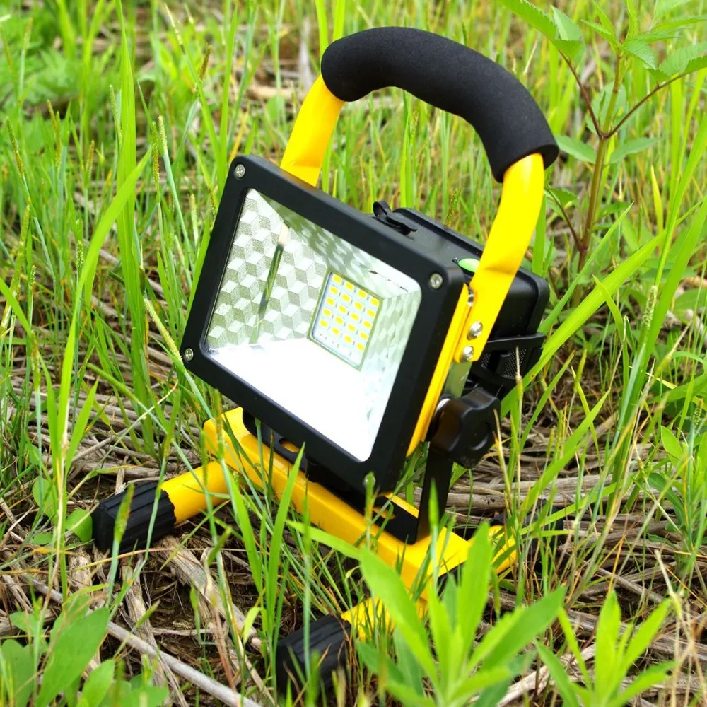 Rechargeable LED Flood Light 24 LED Floodlight Waterproof 220V/110V LED Spotlight Outdoor Emergency Work Lighting with Charger floodlight bunnings