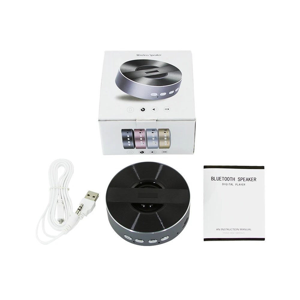 Wireless Bluetooth Speaker Mini Portable Metal Subwoofer Hifi Speaker Computer Blutooth Speaker With TF Mic For Mp3 Iphone