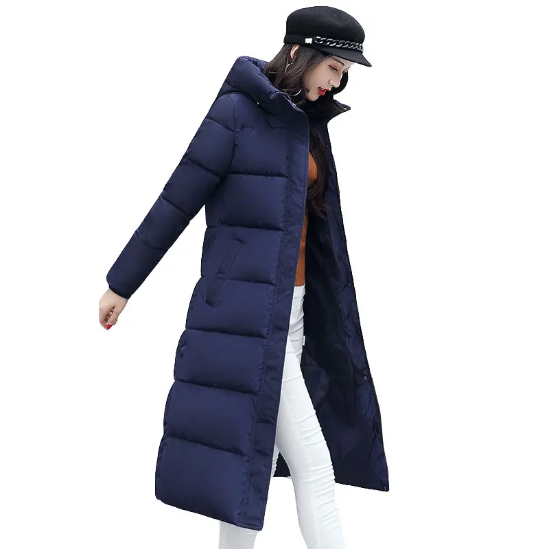 Куртка женская длинная теплая с капюшоном 2019|cotton coat|women hooded coatfashion winter jacket women |