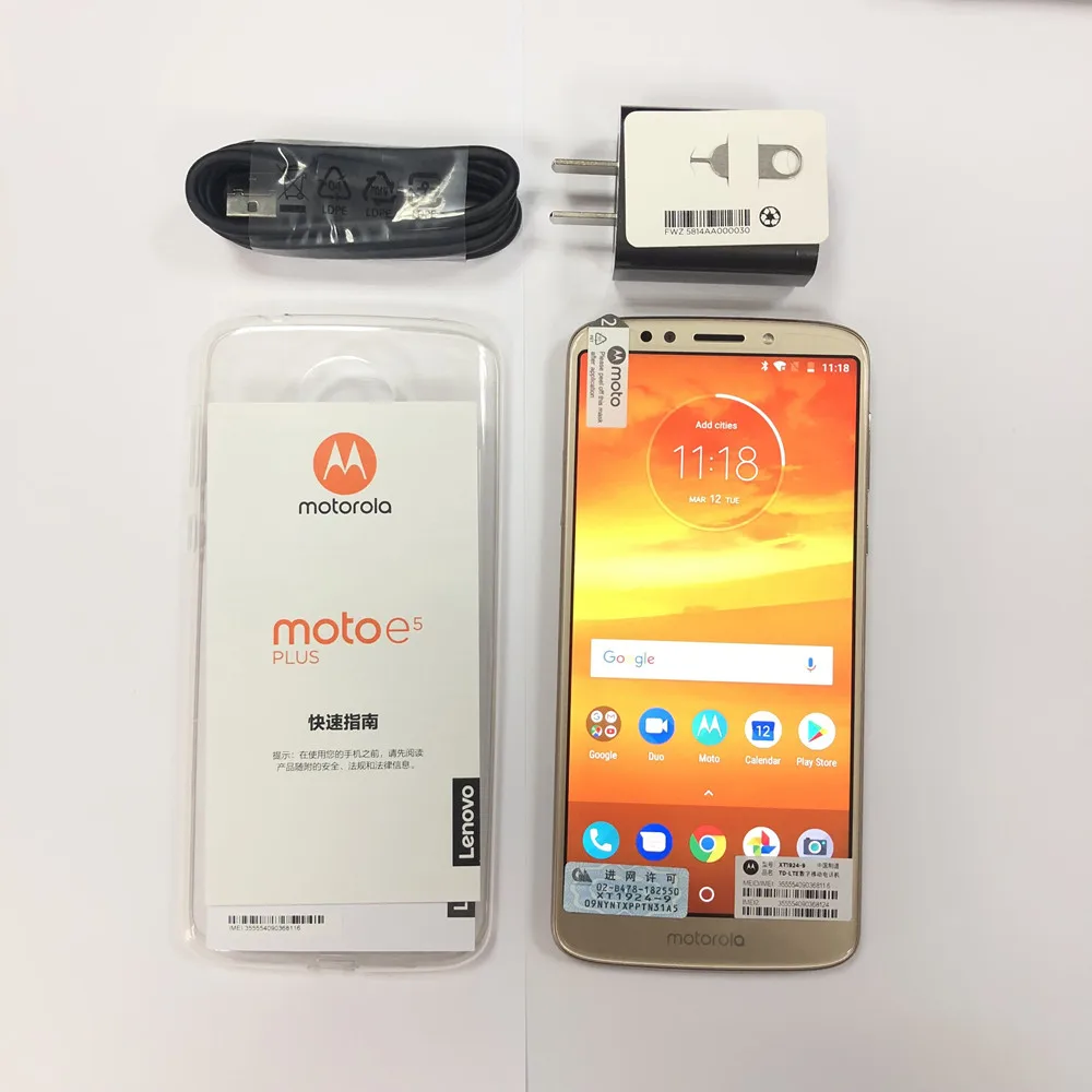 Смартфон Motorola MOTO E5 PLUS 6 0 дюйма 3/4 гб озу 32/64 пзу двойная камера Snapdragon 430 восемь ядер