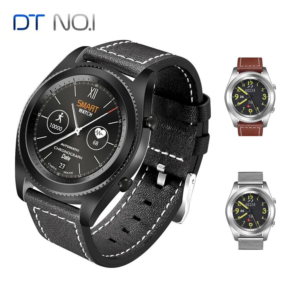 

DTNO.1 S9 NFC MTK2502C Touch Smartwatch Heart Rate Monitor Bluetooth4.0 Smart watch Bracelet Wearable Devices for iOS Android