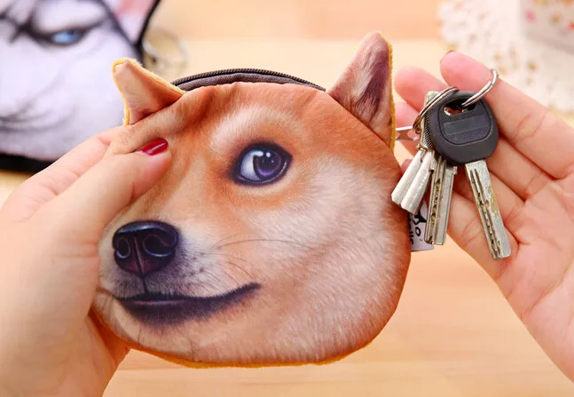 P01 Kawaii Cute Dog Doge креативный 3D держатель с рисунком для кредитных карт, чехол для кредитных/банковских карт, кошелек, чехол для хранения карт