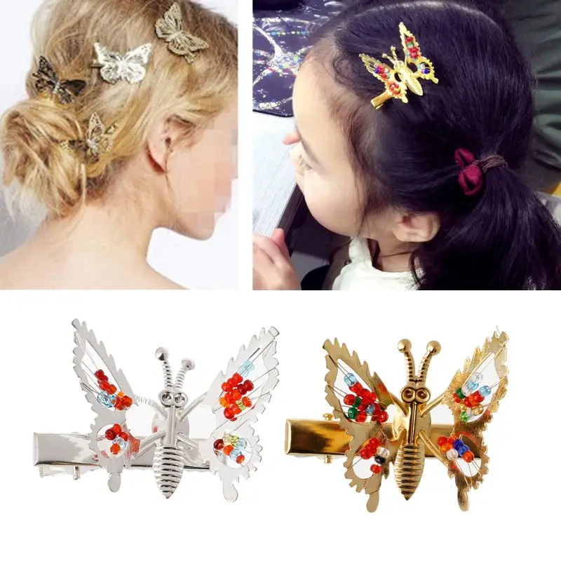 1Pc Girls Lovely Hollow Out Bow Butterfly Hairpins Headpiece Barrettes Hair Accessories Hair Clip For Children