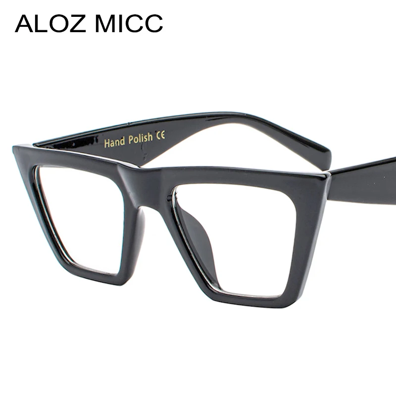 Модная женская оправа для очков ALOZ MICC кошачий глаз индивидуальная большая очки с