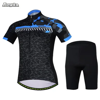 

Aogda Summer Cycling Jersey Set Men Cycling Clothing Suit Breathable MTB Bicycle Clothing Bike Clothes Maillot Ciclismo