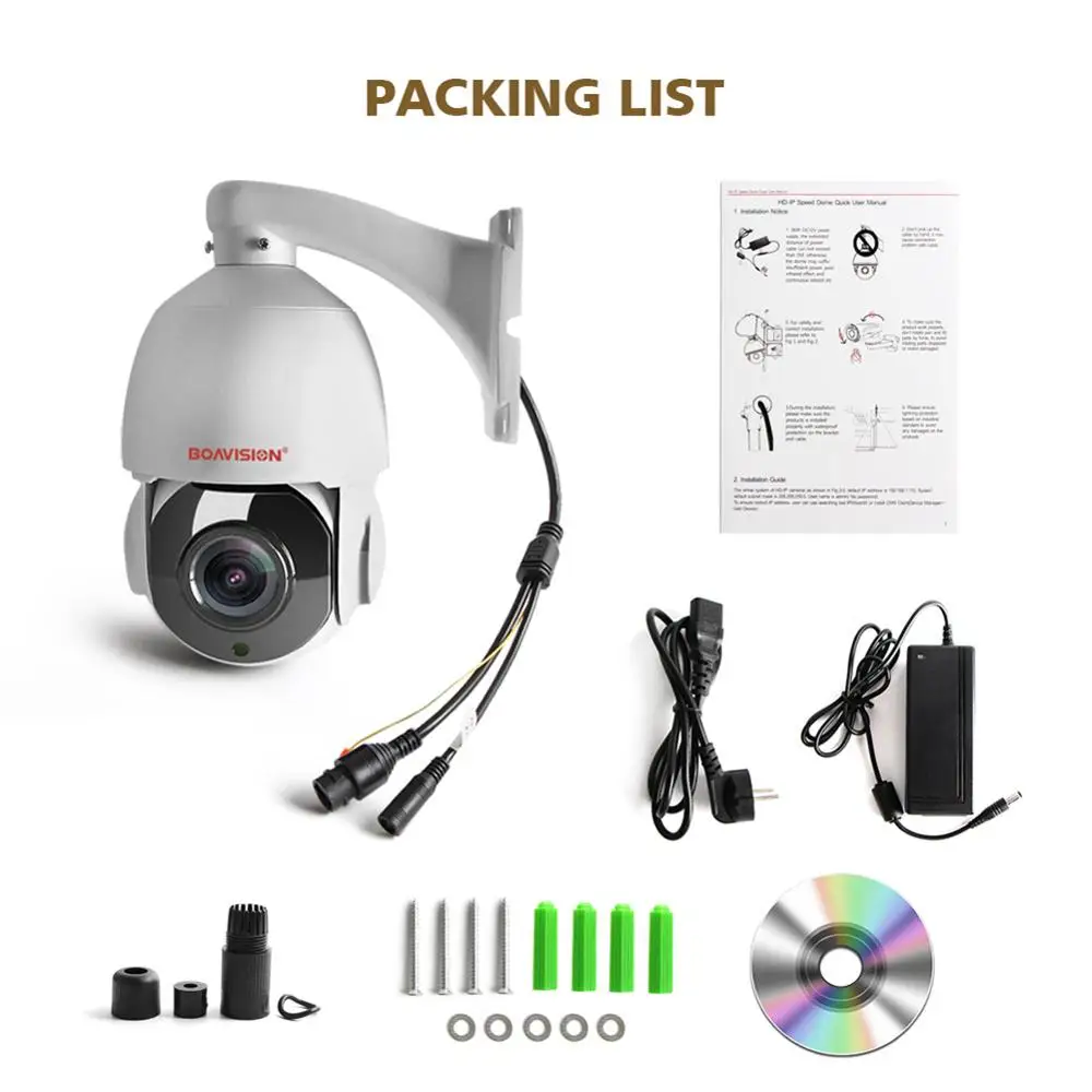 HD 1080 P PTZ купольная ip камера 4MP 5MP 30X зум водонепроницаемая IP66 скоростная