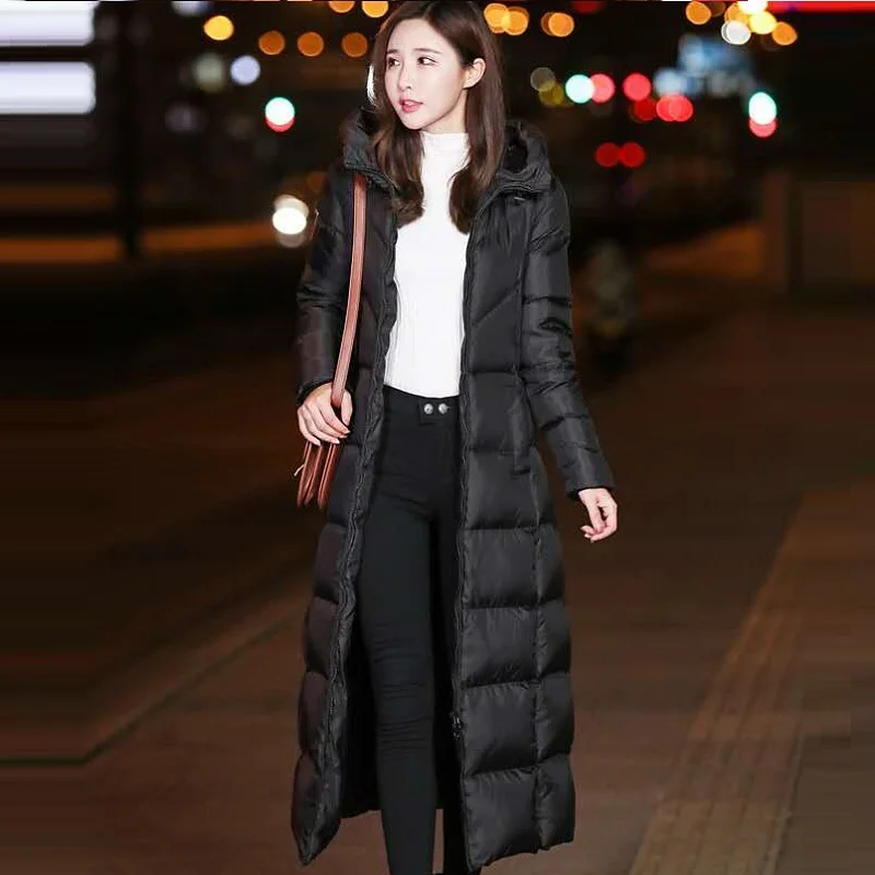 

autumn winter women coat light down jacket women parks mid long women's warm jacket outerwear polyester padded women's clothing