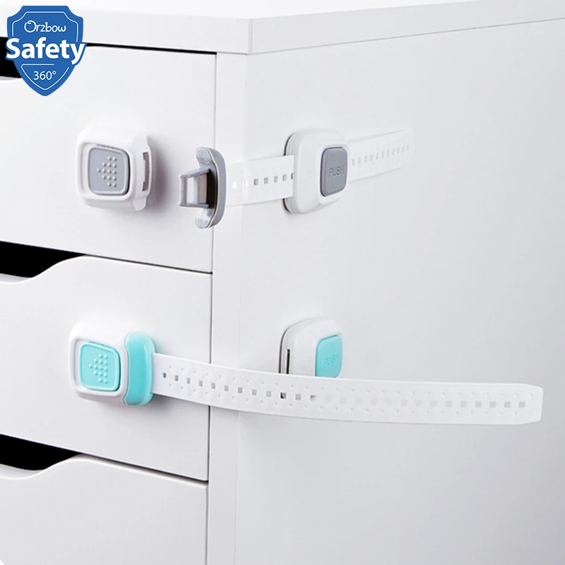 

Multifunction Baby Safety Lock Child Security Prevent Open Drawer Refrigerator Cabinet ABS Material Kids Protect Adjustable Lock