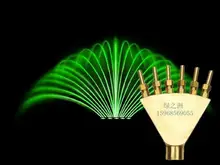 Direct selling copper material 1 inch tail nozzle peacock waterscape pond fountain head
