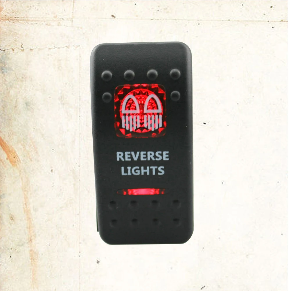 12-24 В кулисный переключатель включения выключения красный свет переключатель для автомобиля фургон (обратный свет)