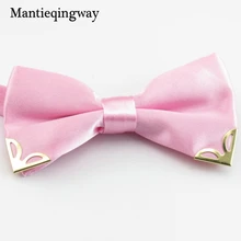 Mantieqingway/Новое поступление, детские галстуки для мальчиков и девочек, модный смокинг, классический однотонный галстук-бабочка, Детская Свадебная вечеринка, синий галстук-бабочка